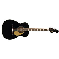 Fender MALIBUBLACK (USED) California Series Vintage Malibu Acoustic Guitar - Black