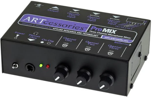 ART PROMIX 3 Channel Mini Mixer - Music Pro Barrie